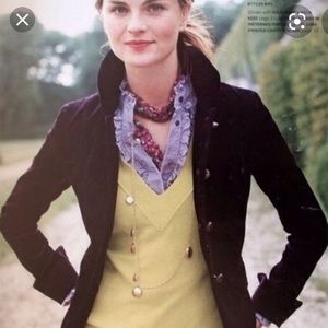 Jcrew Bella Velvet Blazer 12P brown